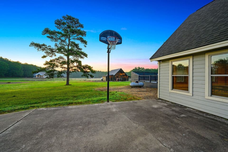 Shoot hoops and make memories—our outdoor basketball court is ready for game time.