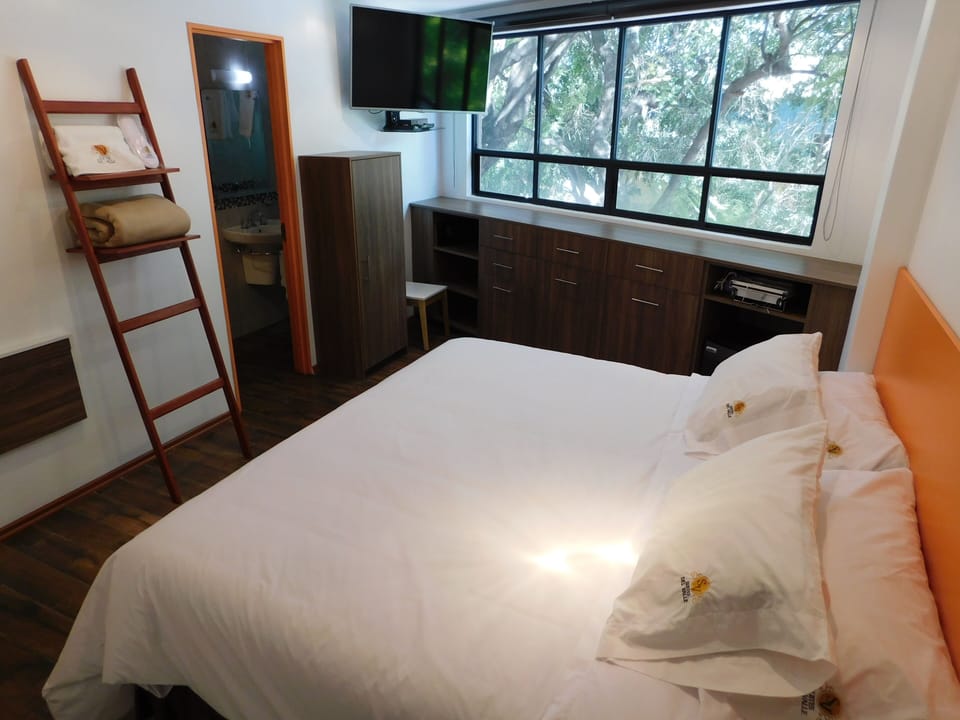 Deluxe Double Room, 1 King Bed, Non Smoking, City View | In-room safe, individually furnished, desk, laptop workspace