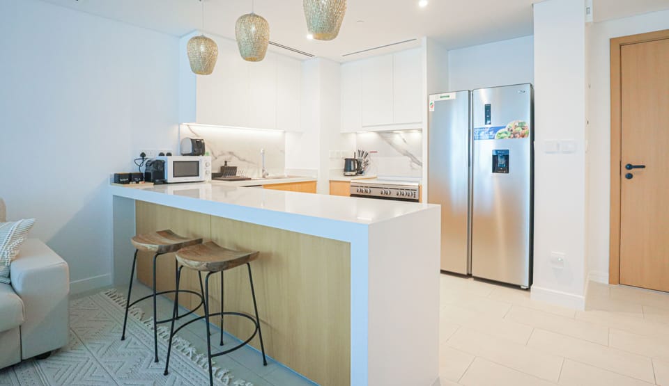 Exclusive Apartment | Private kitchen | Fridge, microwave, oven, dishwasher