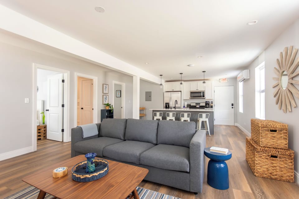 Living and Kitchen area combined