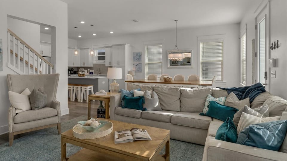 House, Multiple Beds, Balcony, Garden View (Serene Near the Sea) | Living area | 55-inch flat-screen TV with digital channels