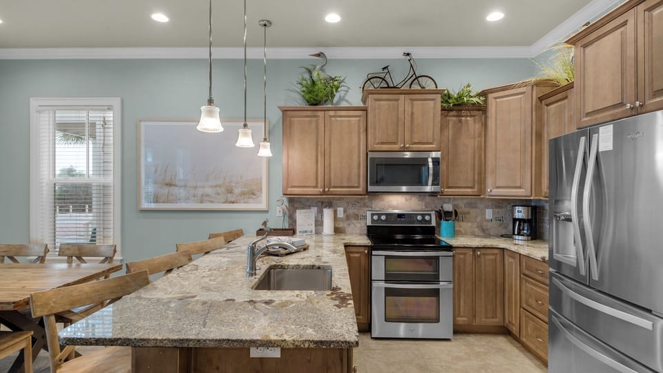 House, Multiple Beds, Patio, Garden View (Beach Bike Escape) | Private kitchen