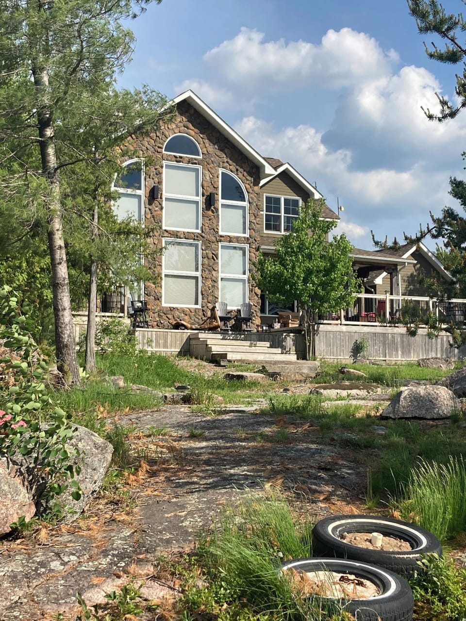 View of the home from the dock.