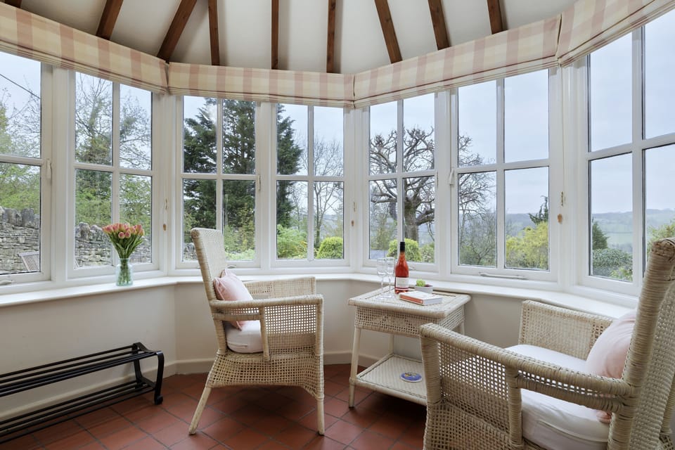 Superb views from the garden room