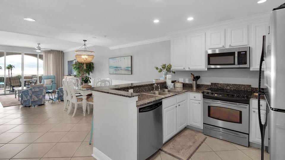 Condo, Multiple Beds, Balcony, Ocean View (San Remo 208 - No Pets Allowed) | Private kitchen | Coffee/tea maker