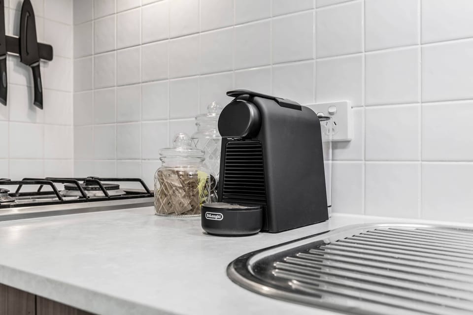 Start your morning right with a fresh brew from the Nespresso coffee machine