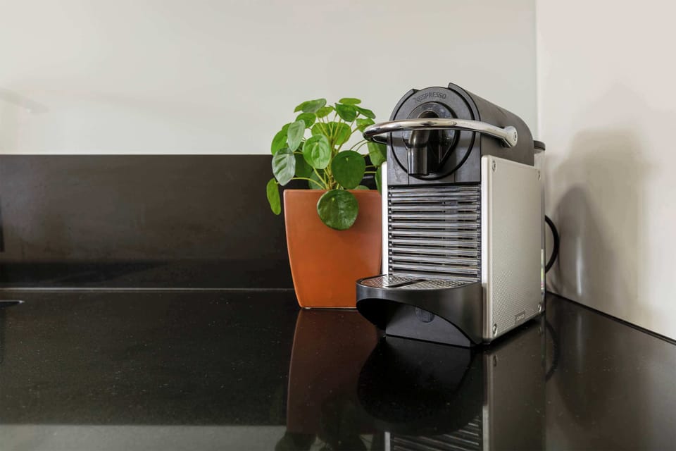 Start your mornings right with the in-home coffee machine, ready to brew your perfect cup