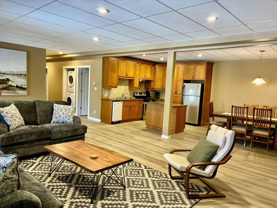 Alternate view of the ground-level living area.