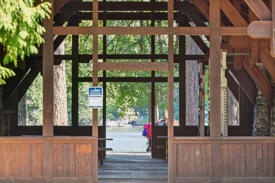 Picnic pavilions available at the nearby Beaver Lake Park for larger gatherings.