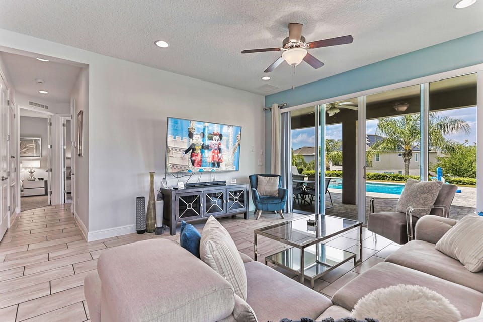 Stunning floor to ceiling glass doors provide this home with plenty of natural light!