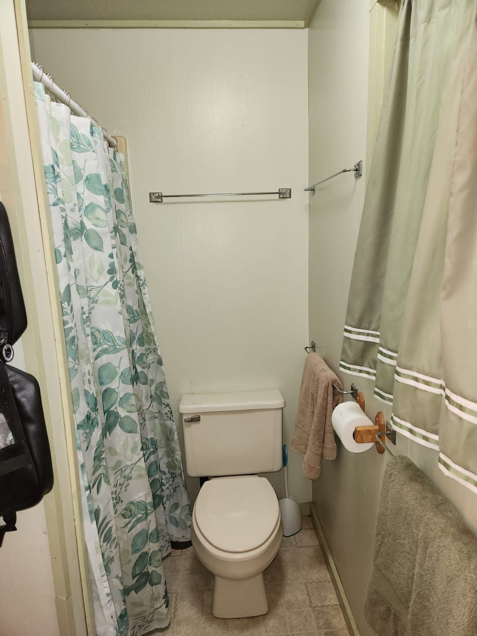Bathroom with shower.