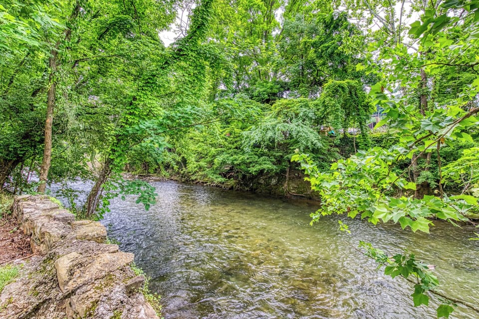 Vacation Rental in Downtown Pigeon Forge "River Cottage" - Located on the shore of the Little Pigeon River