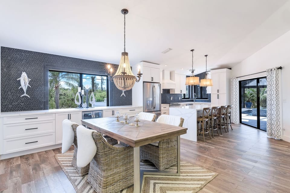 The Kitchen and Dining Spaces Are Very Luxurious Yet Practical