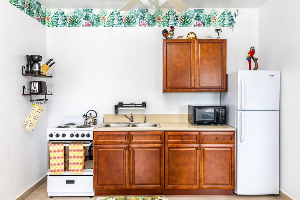 Everything you need is here to prepare meals at home