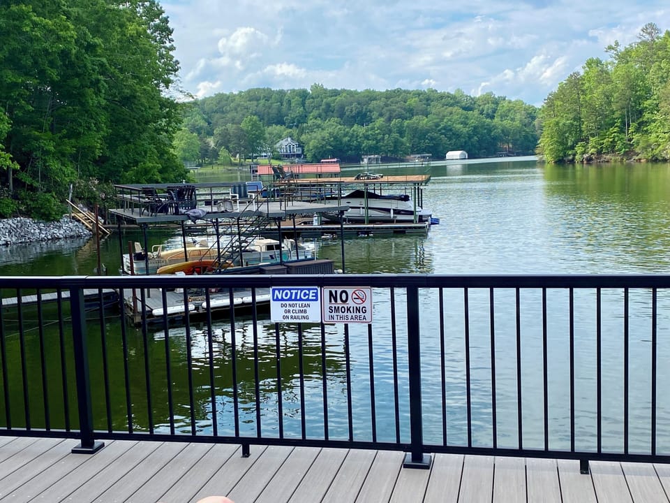 No smoking or fireworks on dock 
( composite will melt otherwise )