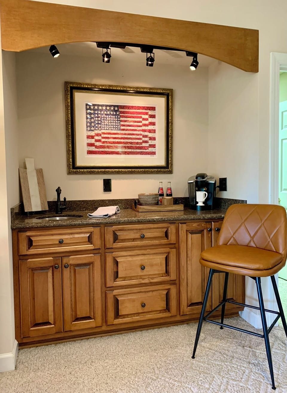 Lower level wet bar