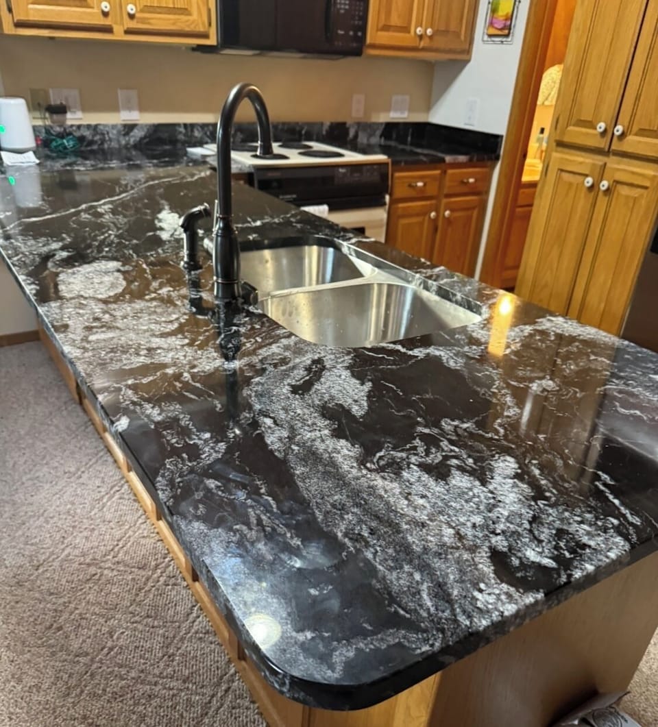 Beautiful new granite countertops
