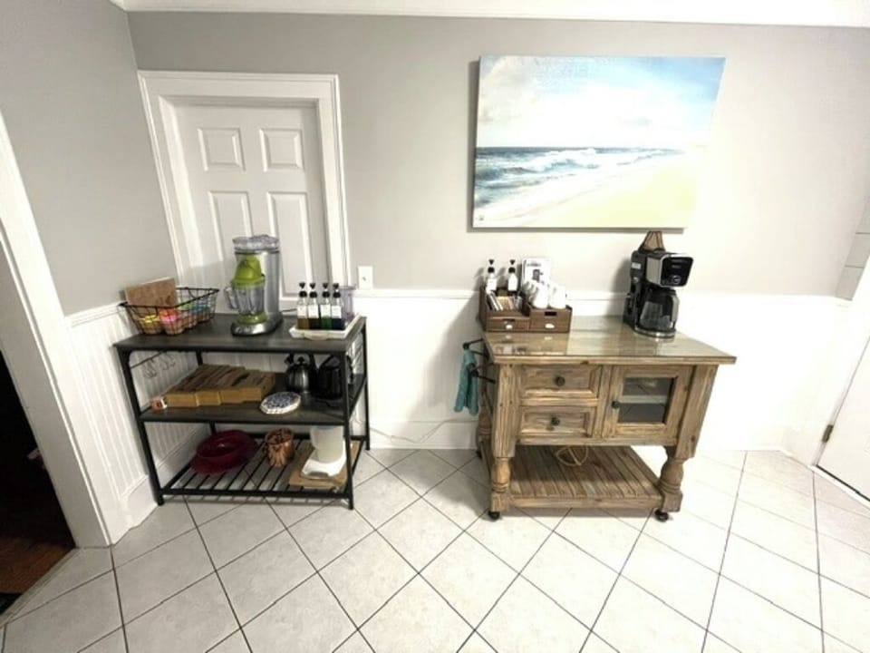 Brew your favorite drinks at our stylish coffee bar.
