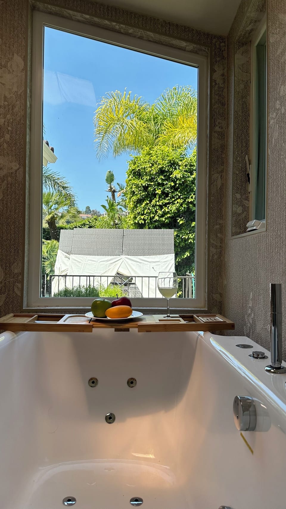 View from bathtub