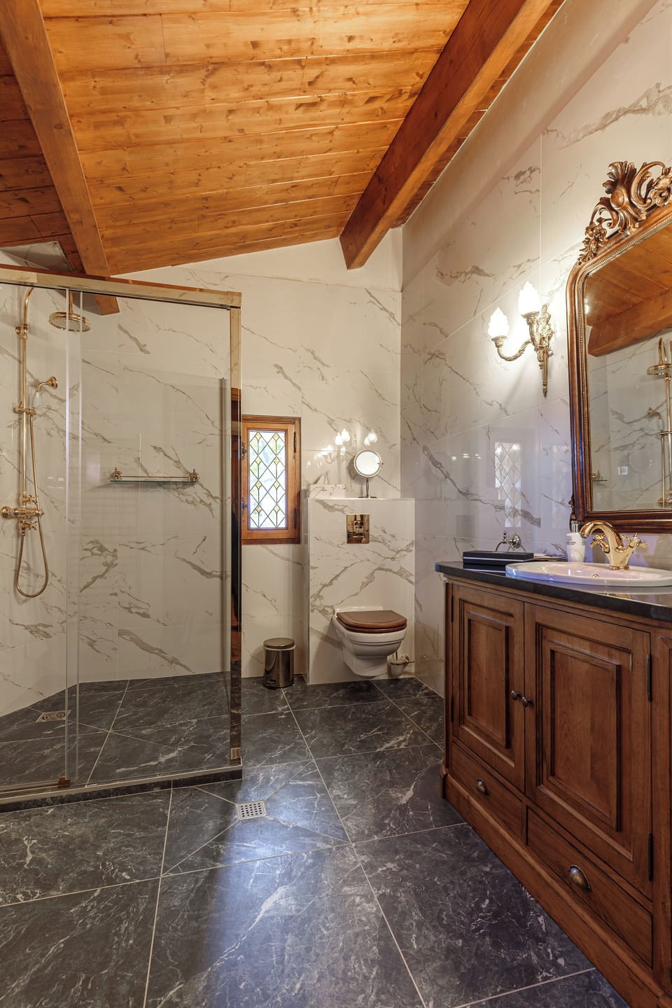 Superior Double Room | Bathroom | Shower, designer toiletries, hair dryer, bathrobes