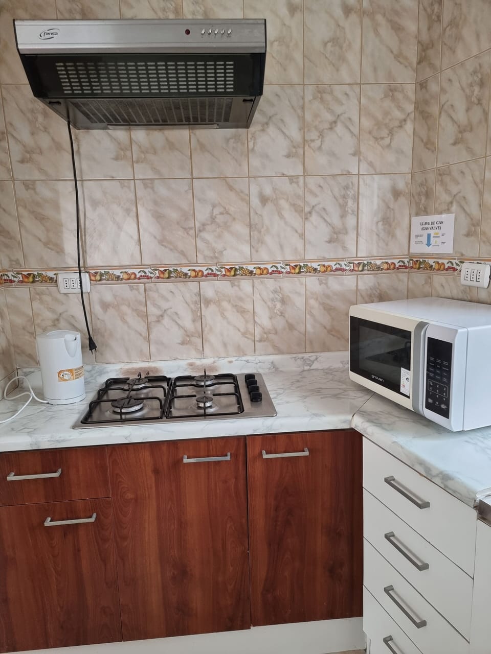 Family Cabin, 2 Bedrooms, Patio, Garden View | Private kitchen | Full-size fridge, microwave, cookware/dishes/utensils, cleaning supplies