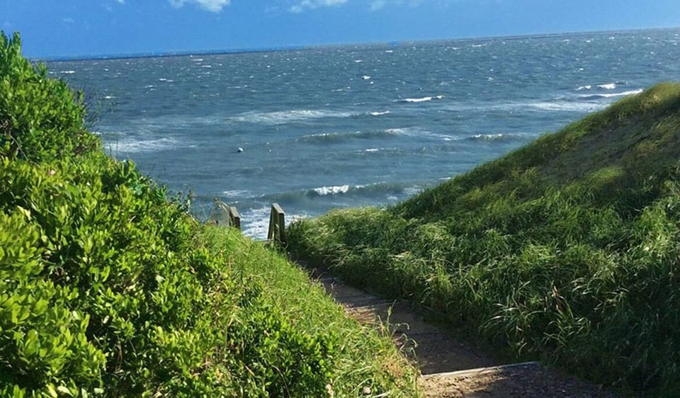 trail to beach from end of road