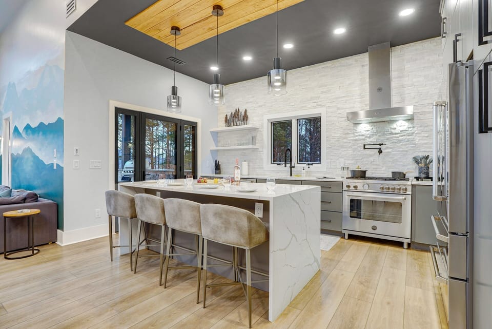 Fully loaded and spacious kitchen