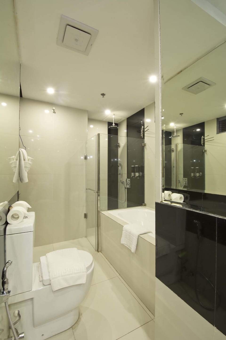 Suite, 2 Bedrooms | Bathroom | Shower, rainfall showerhead, free toiletries, hair dryer