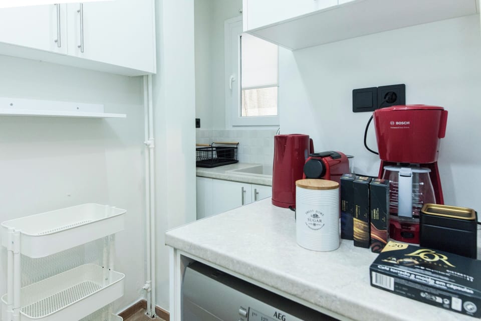 Deluxe Apartment | Private kitchen | Full-size fridge, microwave, oven, stovetop