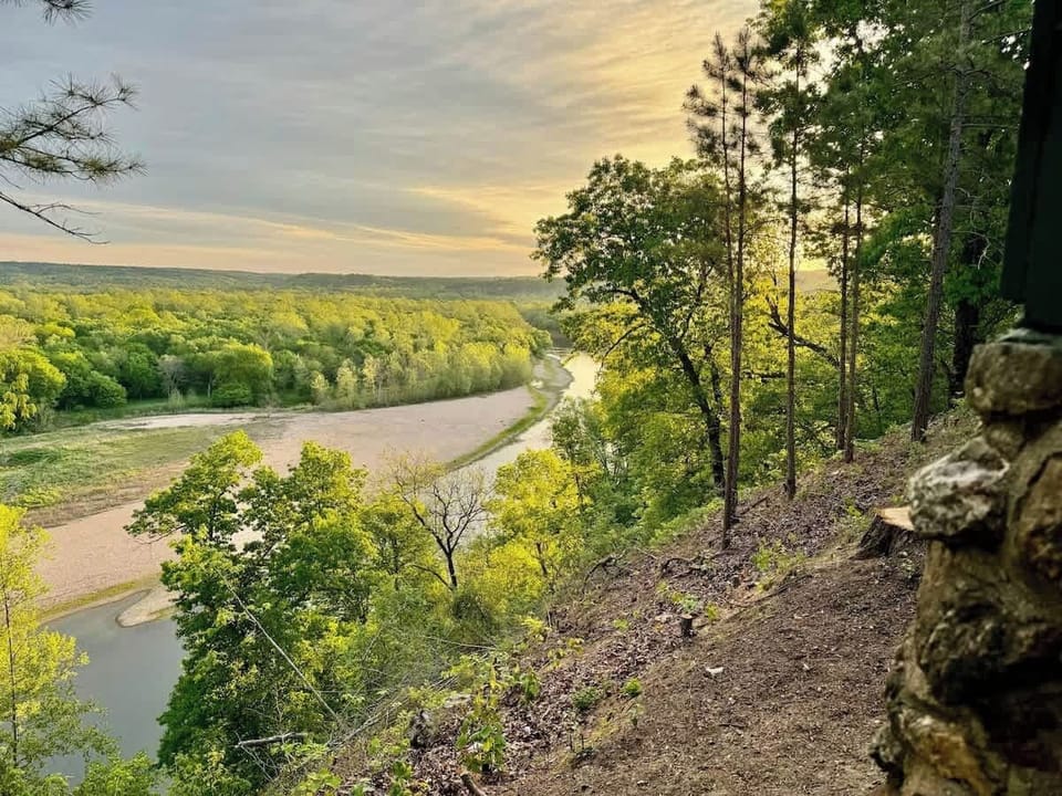 The view from the back porch