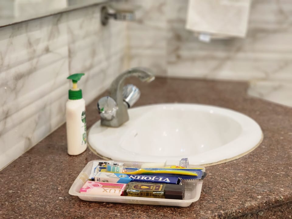 Deluxe Double Room | Bathroom | Shower, free toiletries, towels, soap