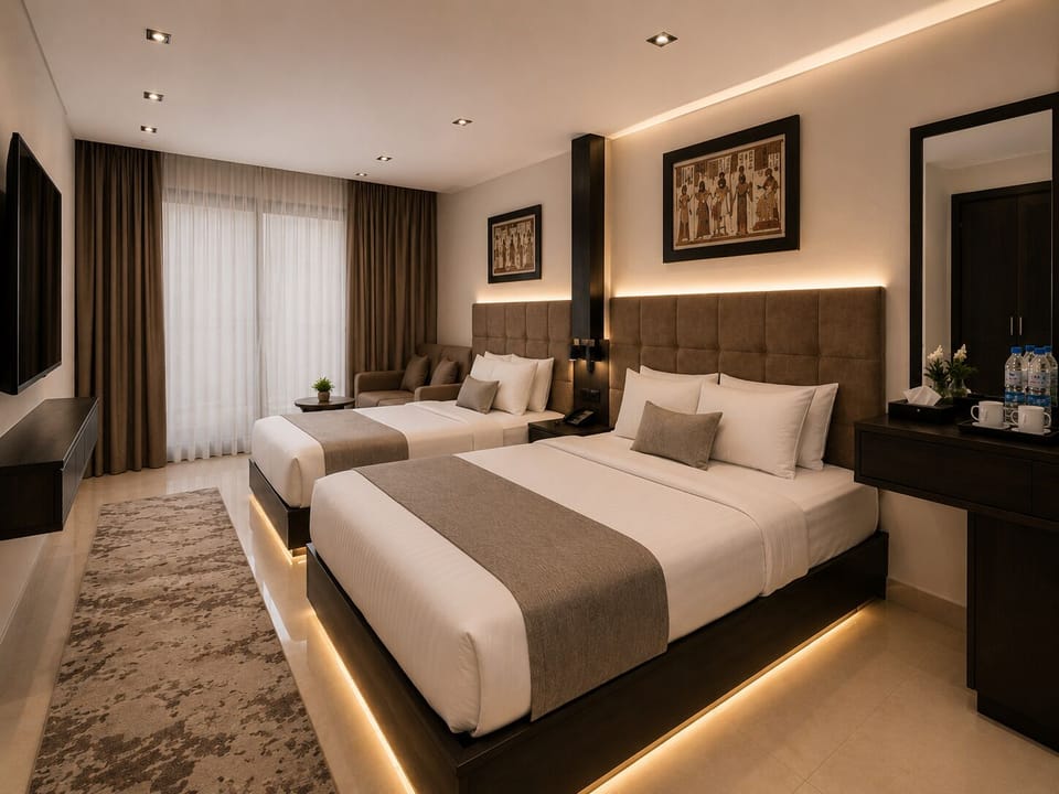 Royal Room | Premium bedding, memory foam beds, minibar, desk