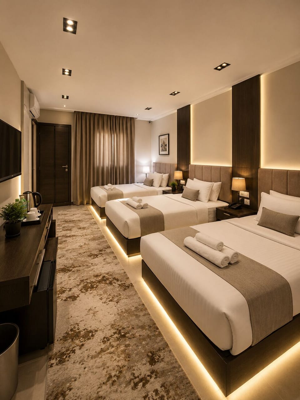 Premium Double/Triple Room -Pyramids View, Terrace | Premium bedding, memory foam beds, minibar, desk