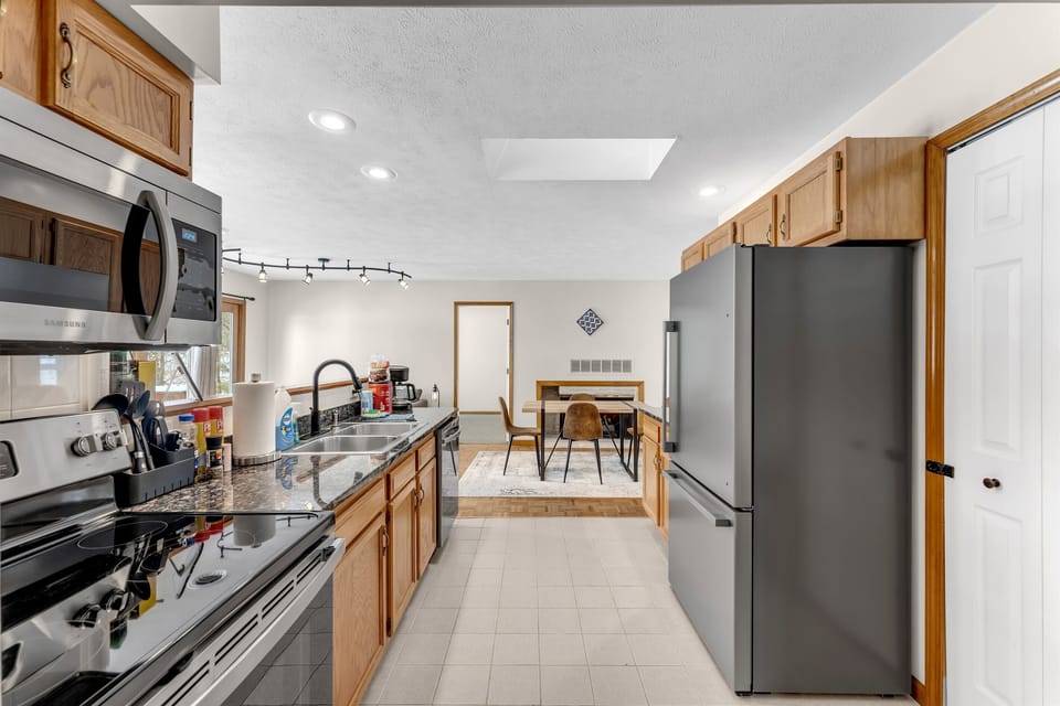 Kitchen and dining area