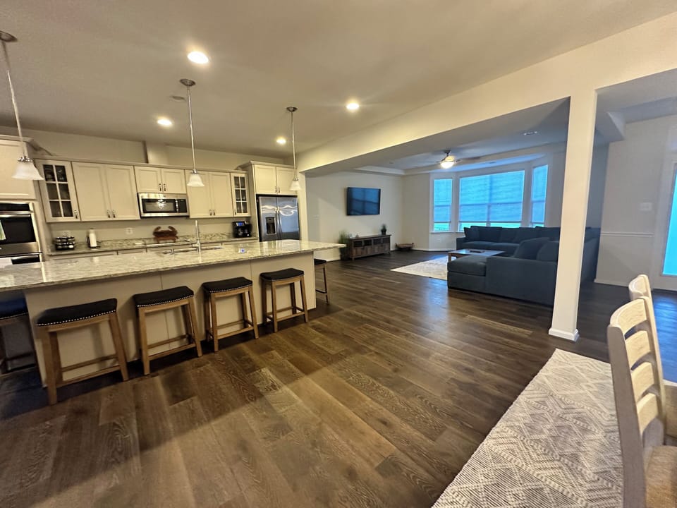 Open floor plan.