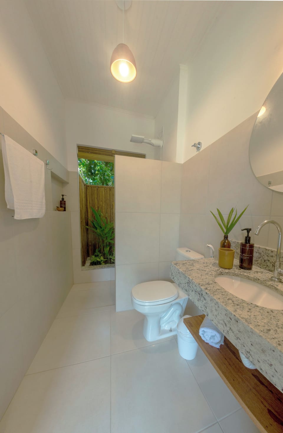 Classic Suite, Lanai, Garden Area | Bathroom | Shower, towels, toilet paper
