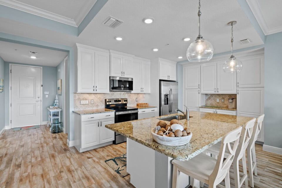 Fully stocked kitchen