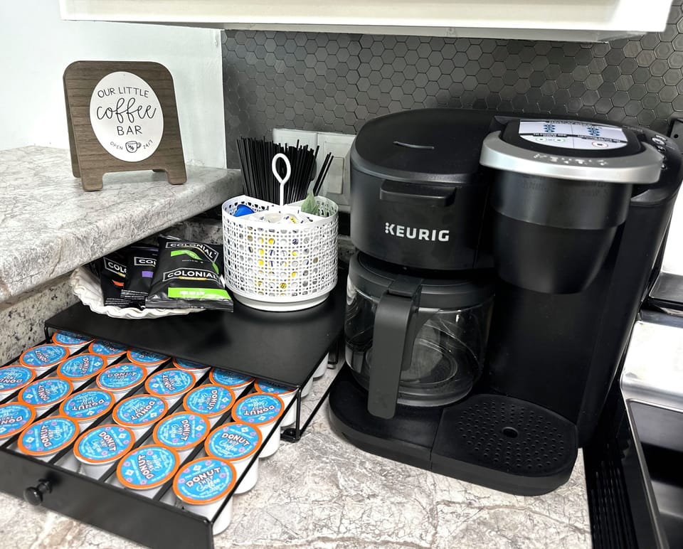 “It’s a Brew-tiful day, enjoy our Keurig Coffee Station!”