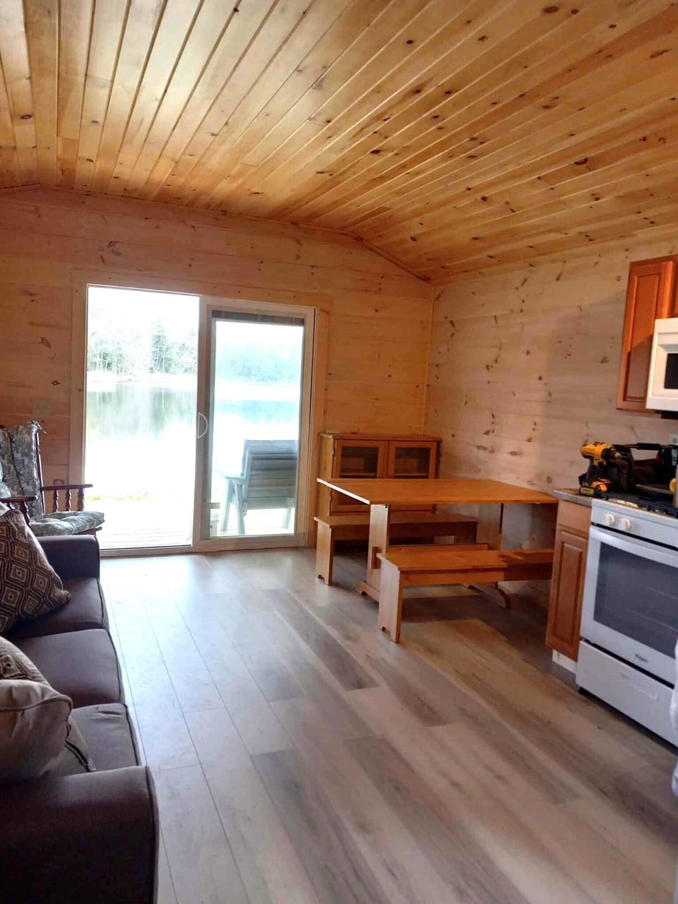 Spacious Open Concept Kitchen/Dining/Living Area.
