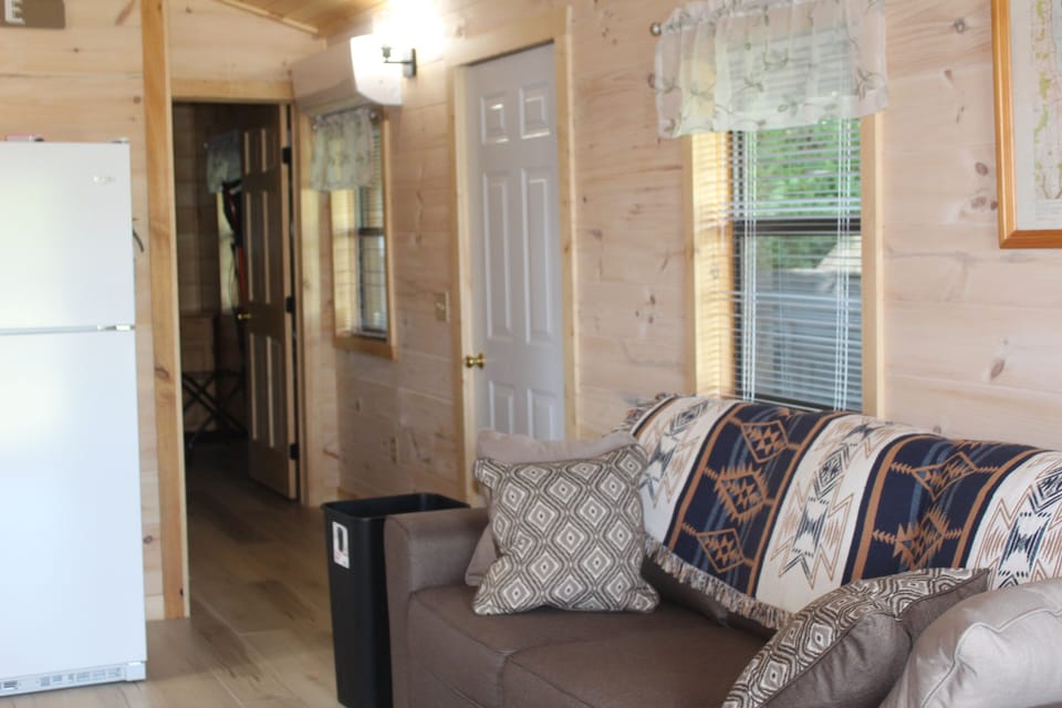 Hallway to bedroom and bathroom.