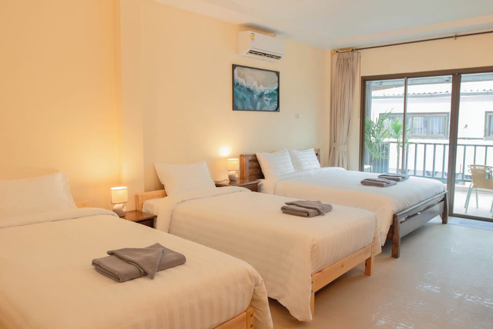 Family Quadruple Room | In-room safe, desk, laptop workspace, iron/ironing board