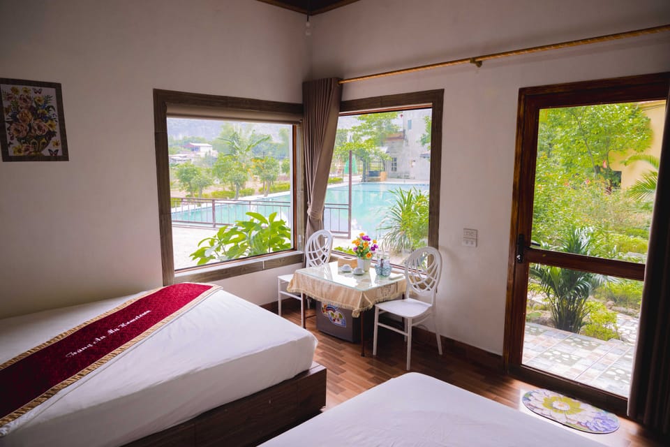 Family Bungalow, 1 Bedroom, Non Smoking, Pool View | Down comforters, minibar, desk, blackout drapes