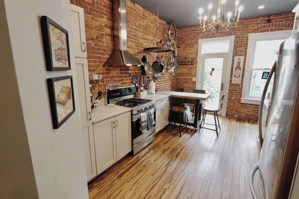 Full size kitchen with all the essentials! Coffee and tea also provided!