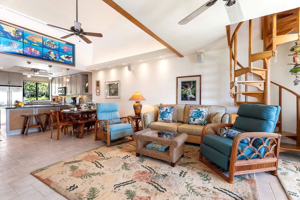 Condo, Multiple Beds (CCV 316 Spacious Top Floor Oceanview ) | Living area