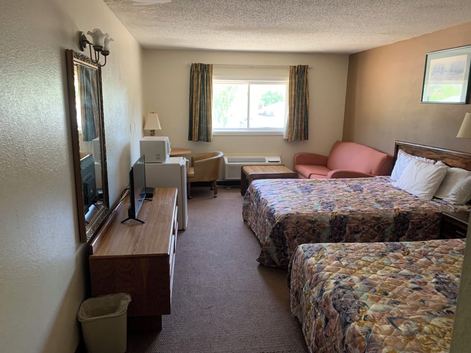 Blackout drapes, iron/ironing board, free WiFi