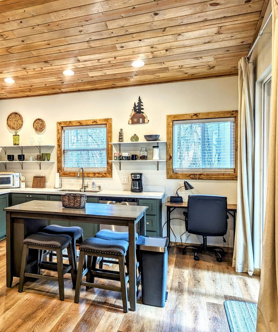 Office desk for remote work.