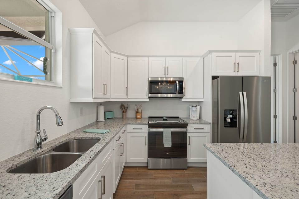 There is plenty of space for additional cooks to help prepare meals!