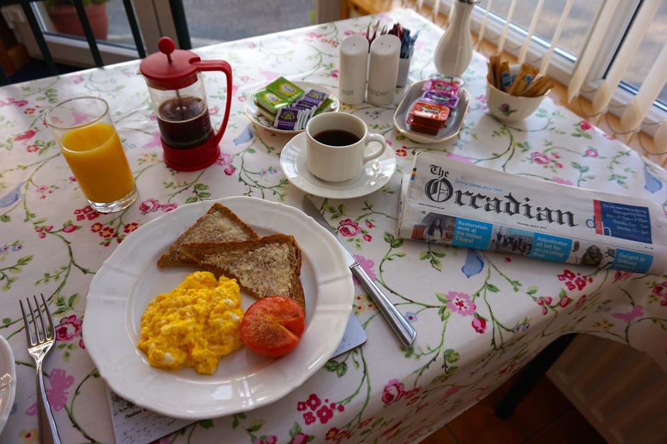 Free daily full breakfast