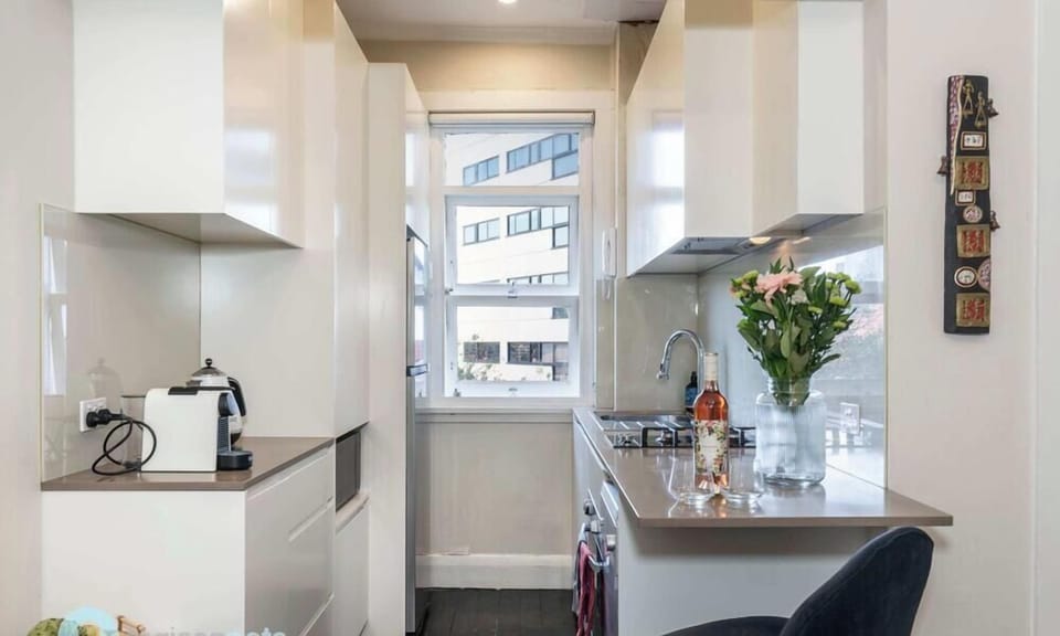 Open plan kitchen with all mod cons