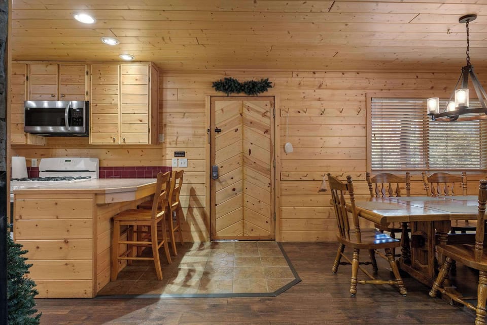 The front door enters to the main living area.